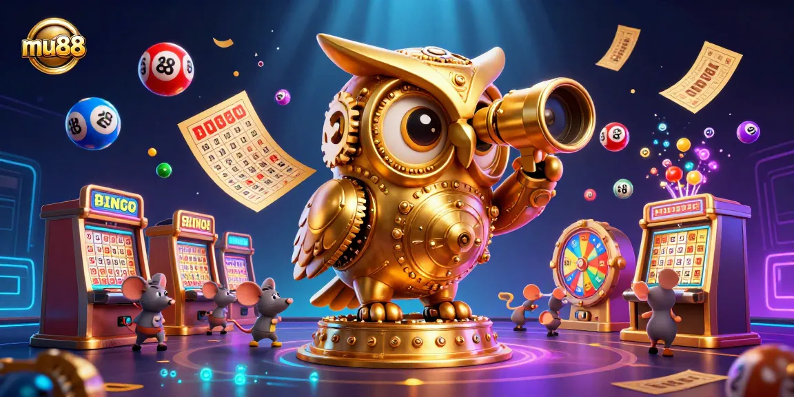 Experience the thrill of winning with mu88 in this dynamic casino scene featuring vibrant games.
