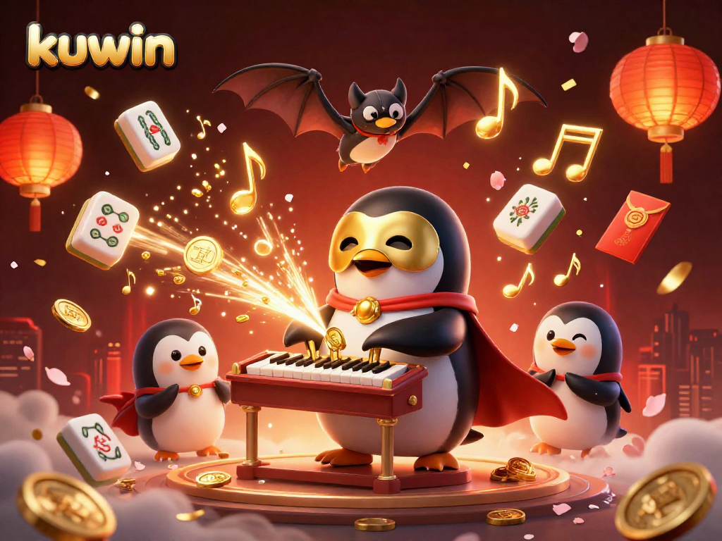 Experience the thrill of winning with kuwin as the penguin organist delivers golden rewards!