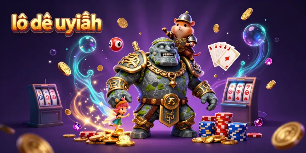 Experience the excitement of lô đề uy tín with a golem guardian, fairy, and hamster knight.