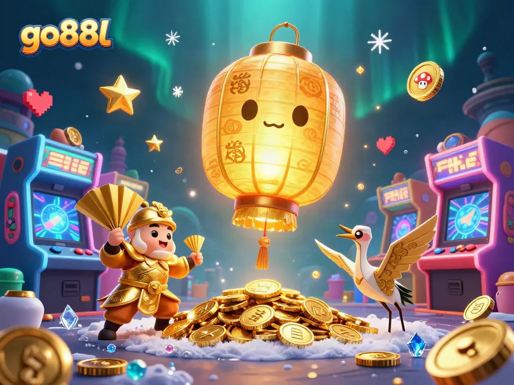 Experience go88l with vibrant casino adventures featuring golden lanterns and thrilling arcade games.