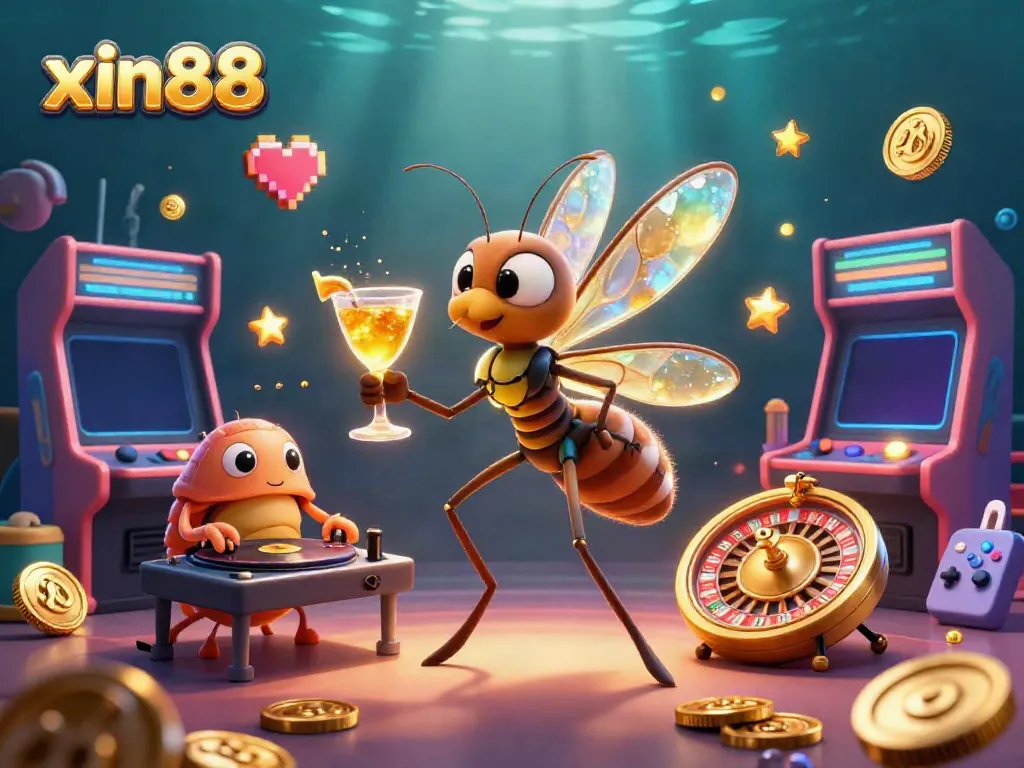 Engage in thrilling gameplay and win at xin88 with vibrant casino-style illustrations and dynamic game elements.