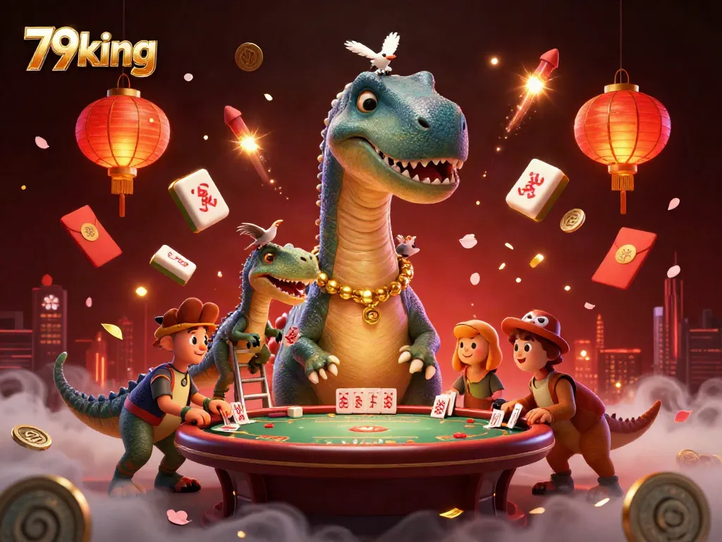 Experience the thrills of gaming with 79king in a vibrant, immersive casino scene.